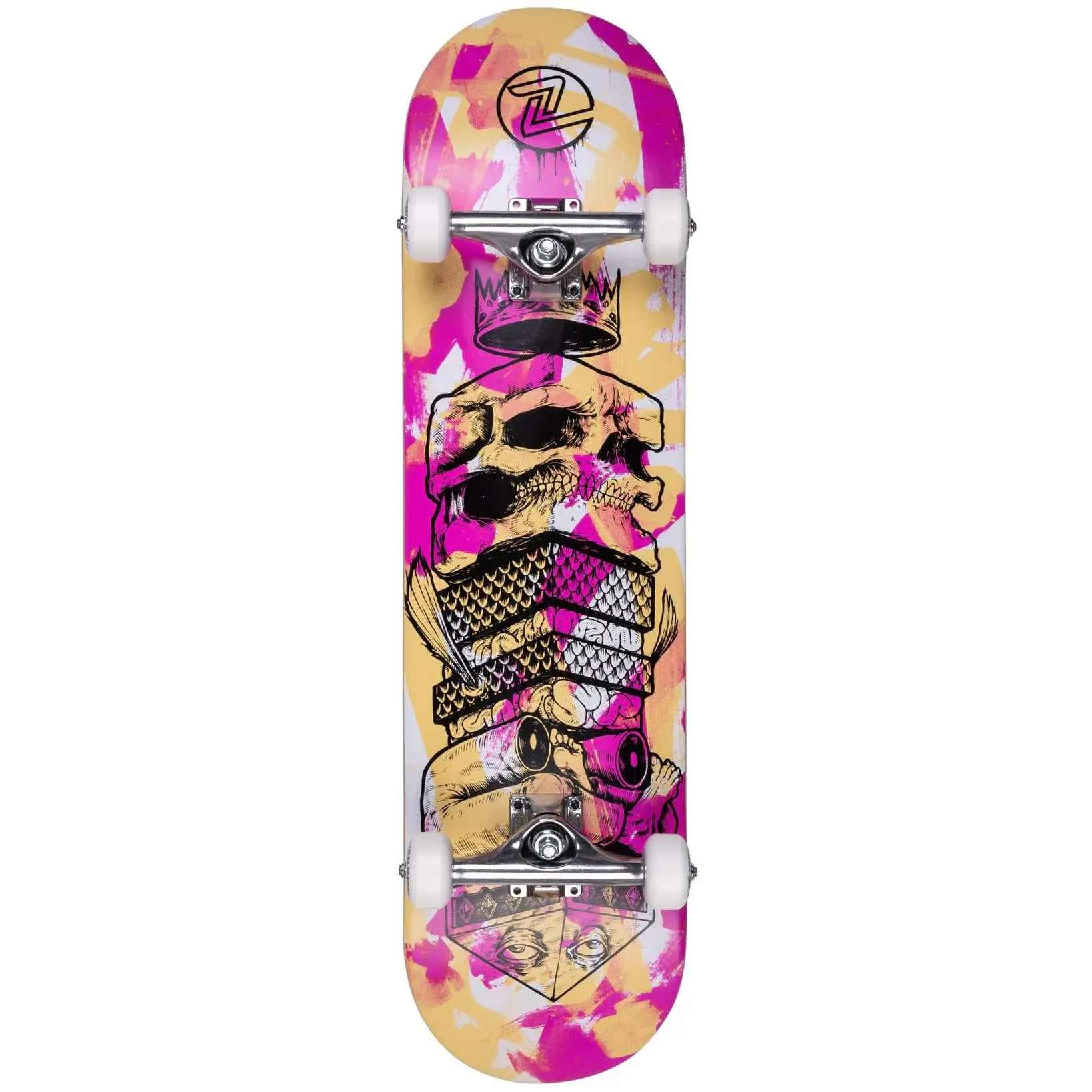 Z-Flex Totem Complete Skateboard - Cream/Pink 8.25''
