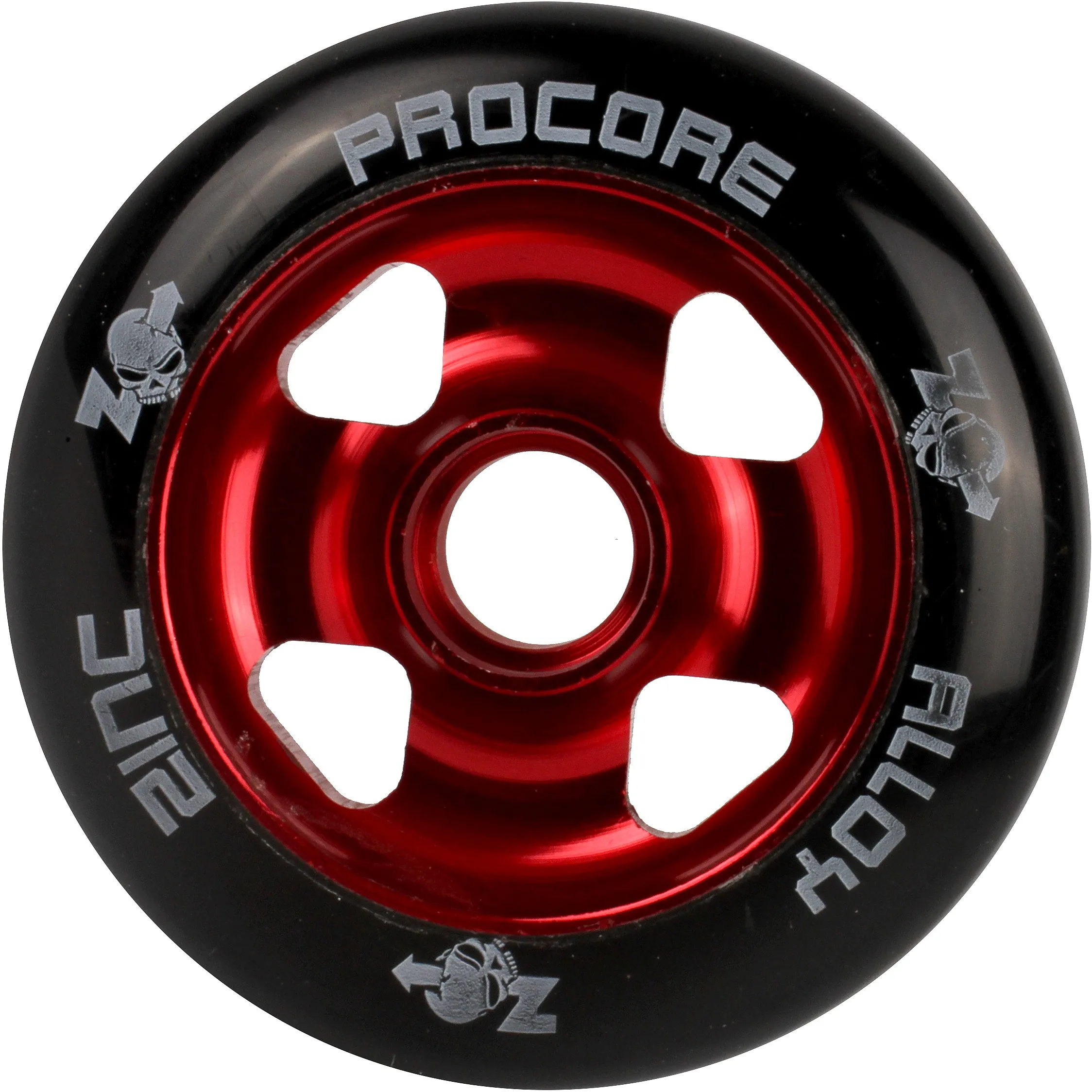 Zinc Pro Core 100mm Scooter Wheel - Red (Pair)