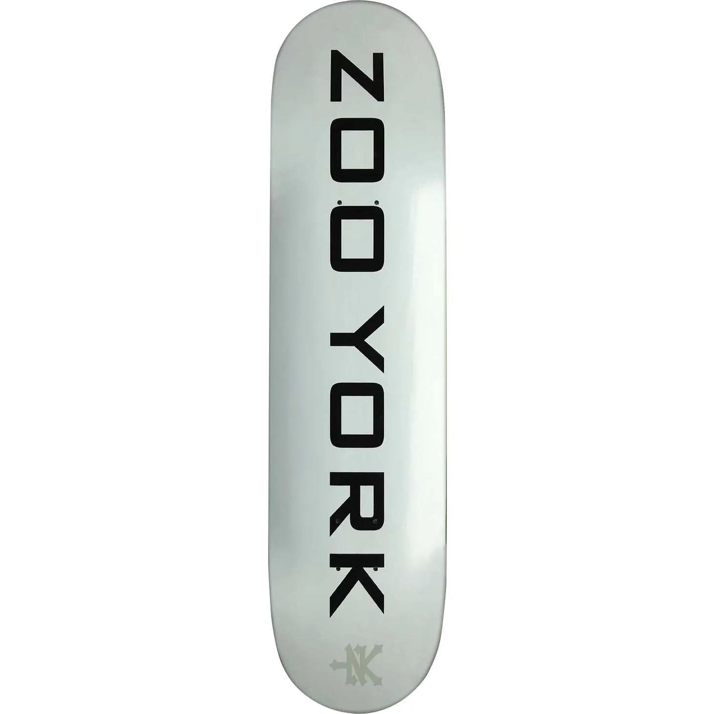 Zoo York OG 95 Logo Block Skateboard Deck - White 8''