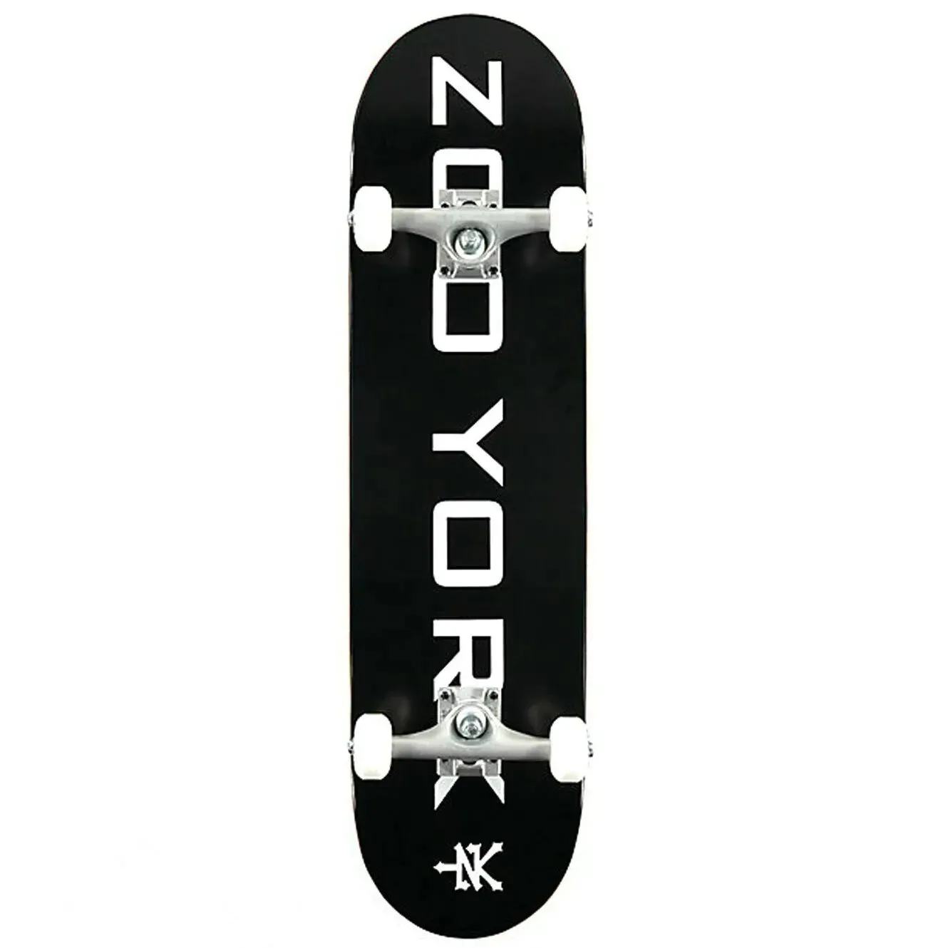 Zoo York OG 95 Logo Block Complete Skateboard - Black/White 7.75''