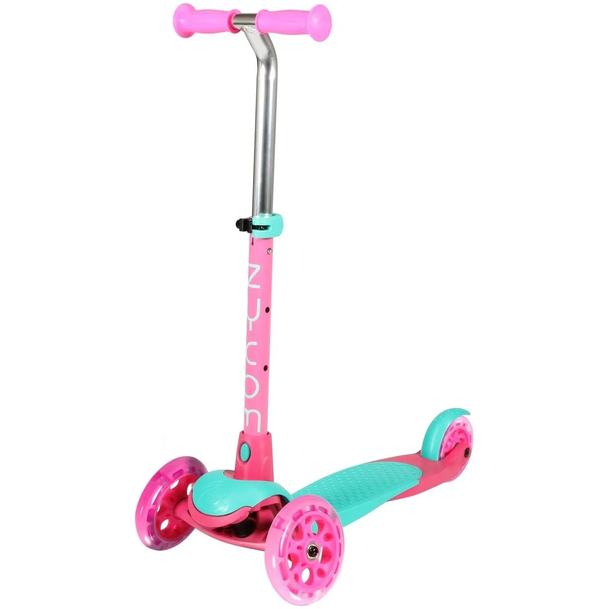 Zycom Zing Complete Scooter w/Light Up Wheels - Teal/Pink