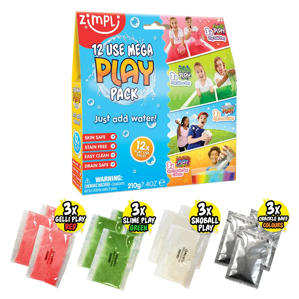 Zimpli Mega Play Pack – 12 Uses of Sensory Fun