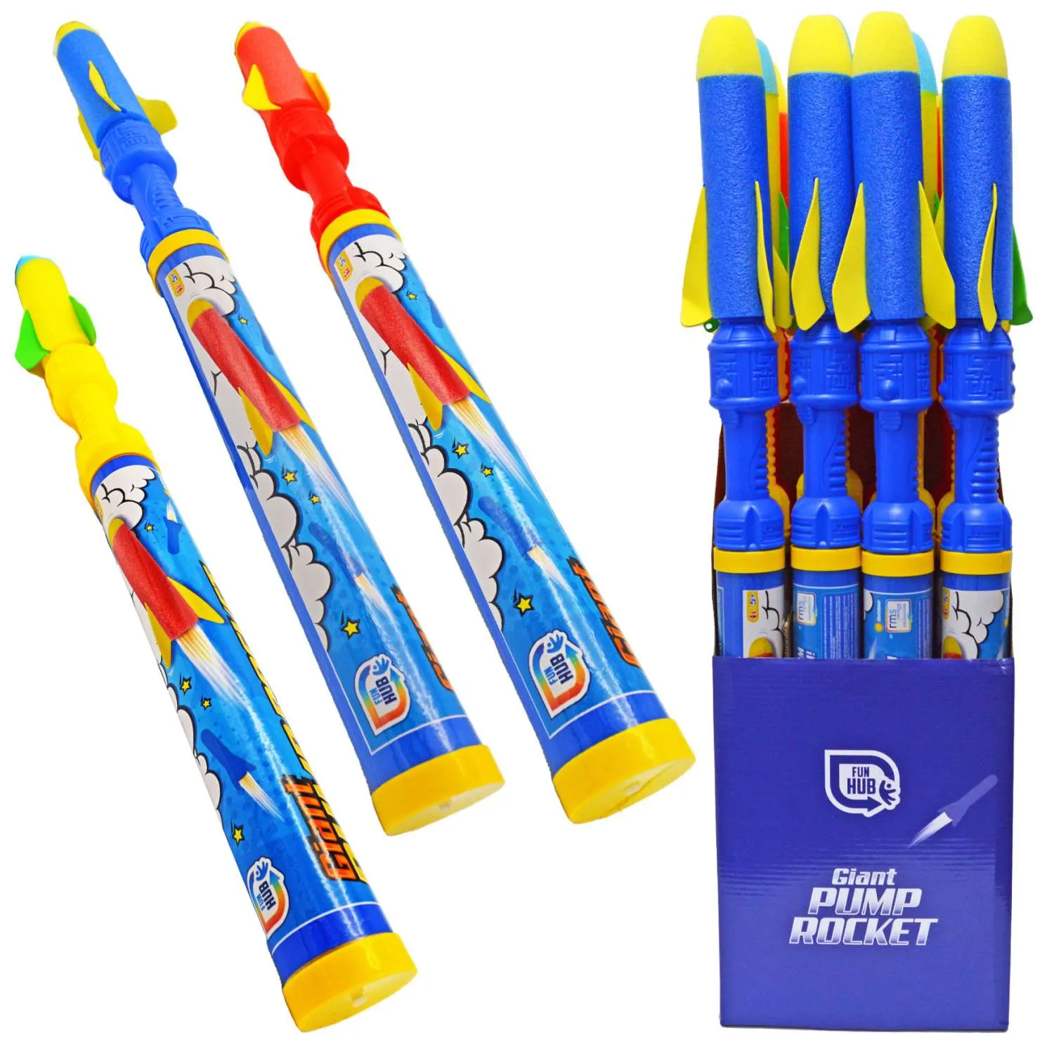 Giant Pump Toy Foam Rocket 78cm
