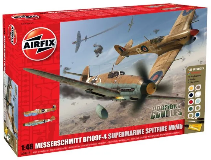 Airfix Spitfire Vb/Messerschmitt Bf109f Dogfight Doubles 1:48