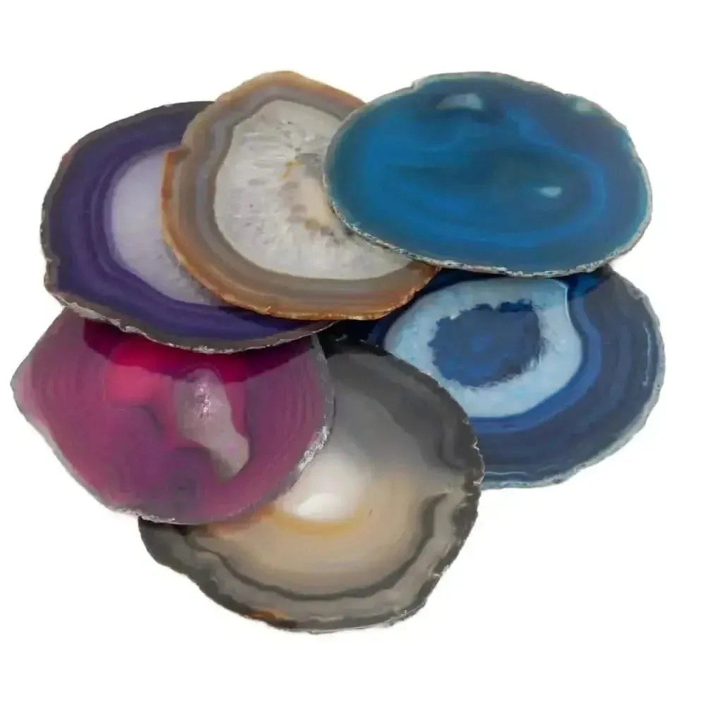 Agate Slices Pack of 6