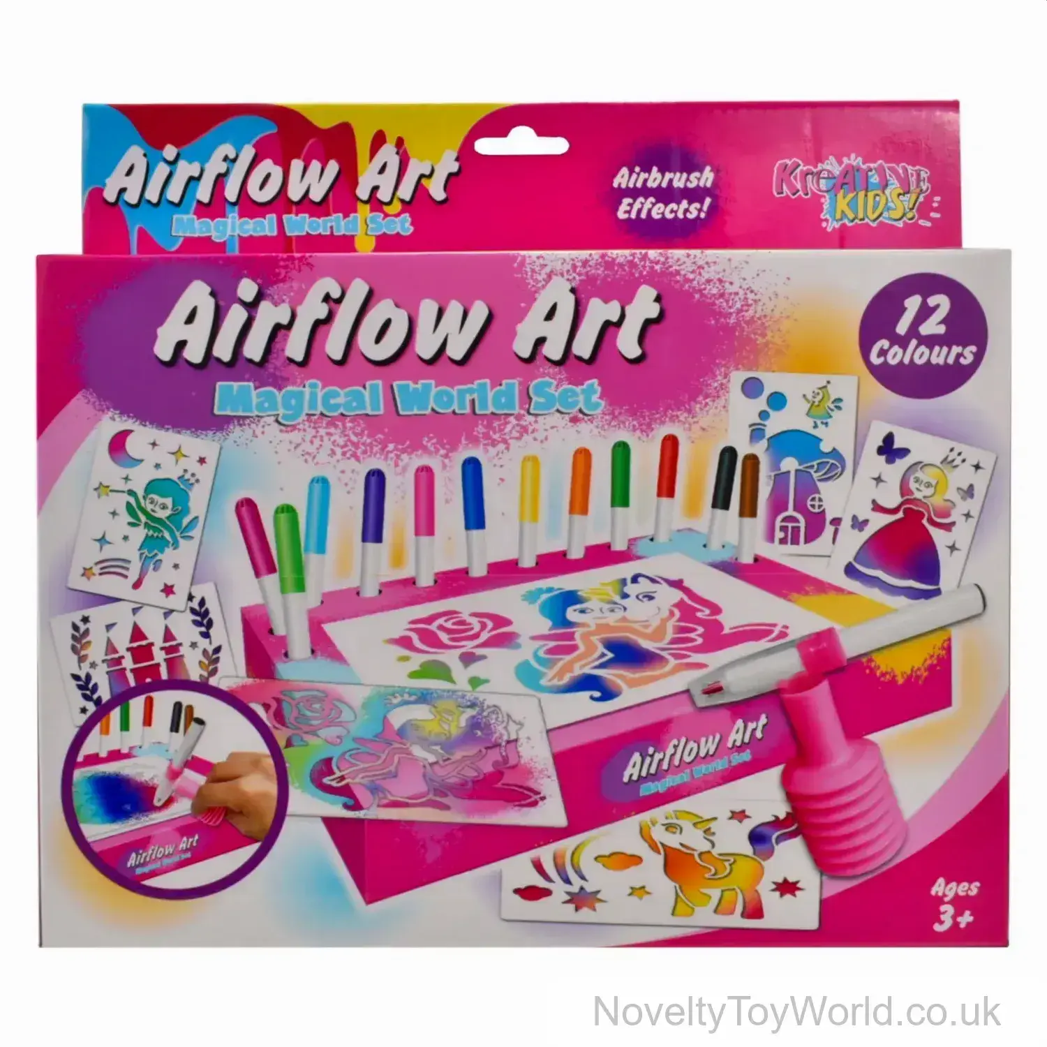Airflow Air Pens Art Play Set with 12 Colours - Magical Theme