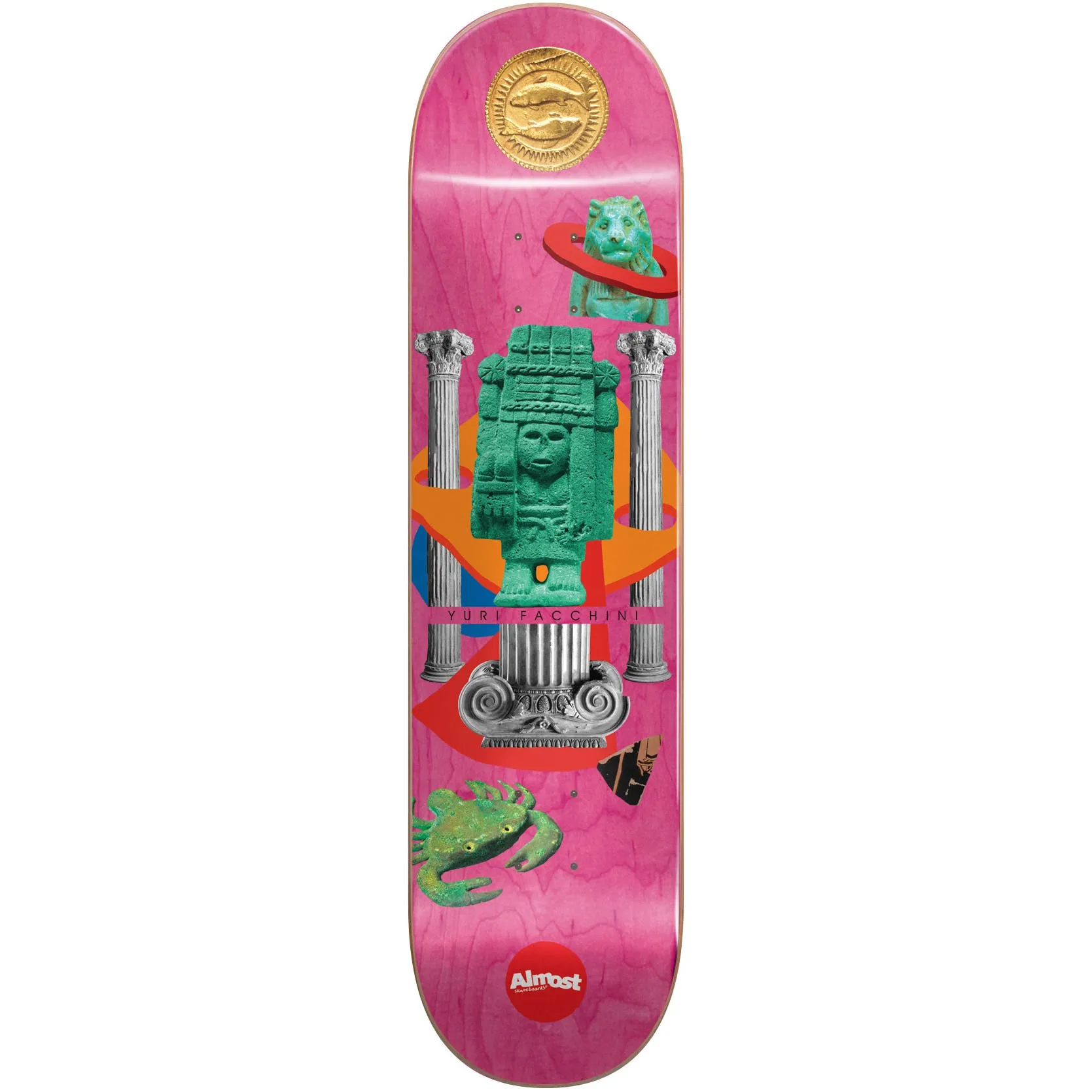 Almost Relics R7 Yuri Skateboard Deck - Pink 8''