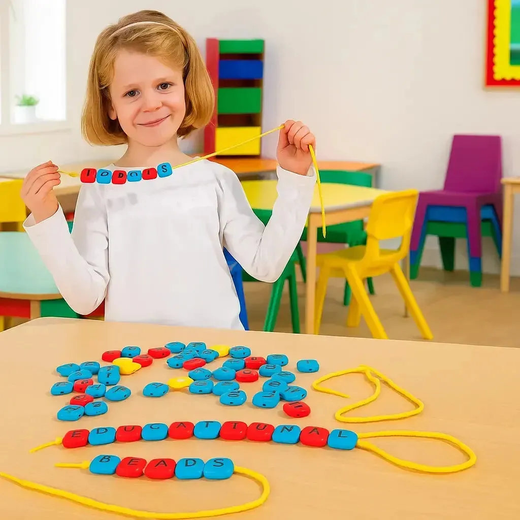 Alphabet Threading Beads