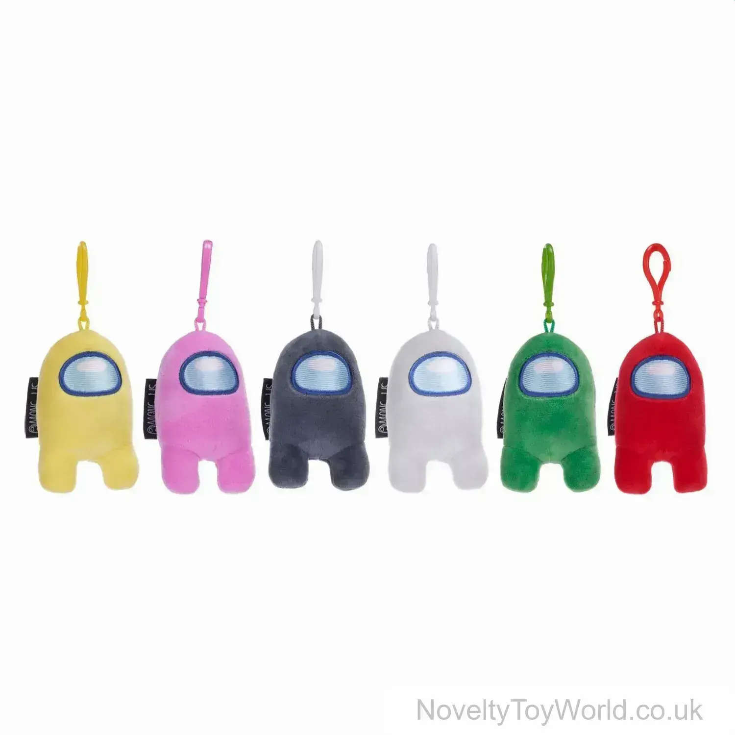 Among Us Game Plush Bag Clips - 6 Assorted (10cm)