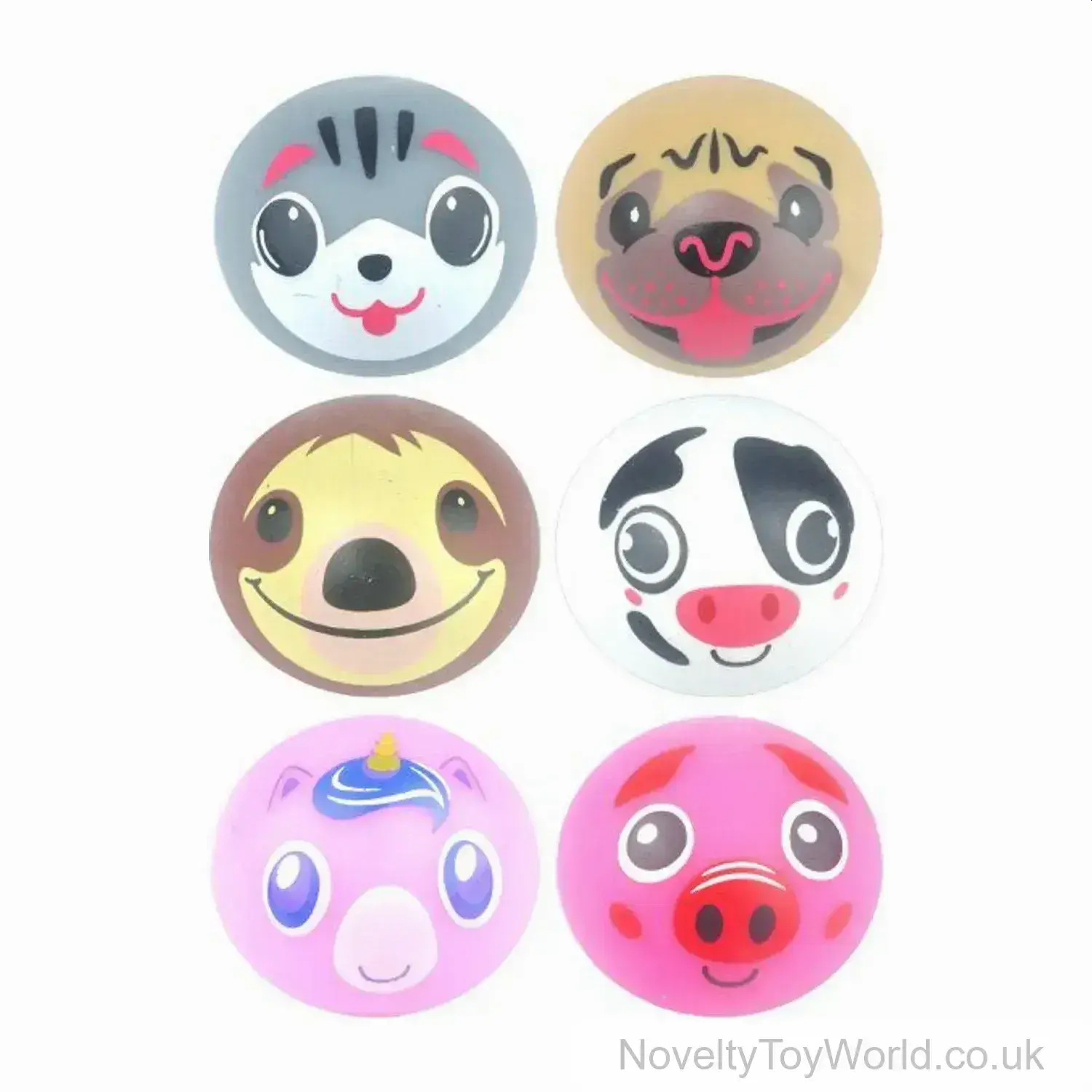 Animal Face Sensory Stress Ball - 6cm