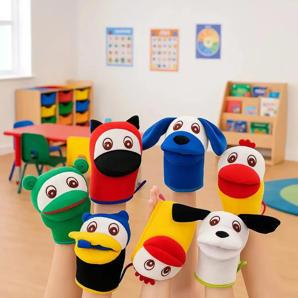 Animal Puppets Set of 6