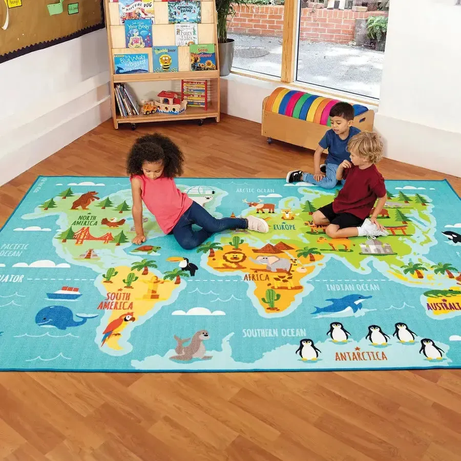 Animals and Places of the World Carpet