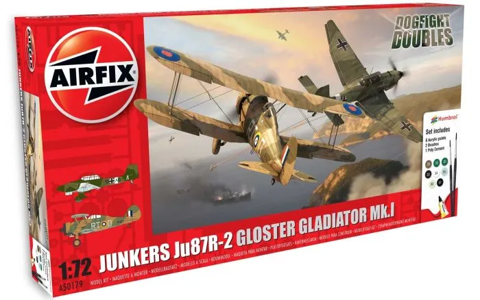 Airfix Junkers ju87R-2/Gloster Gladiator Mk.1 Dogfight Doubles 1:72