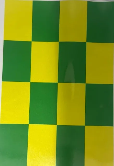 BECC Vehicle Safety Cheque Green/Yellow 1:12 Scale