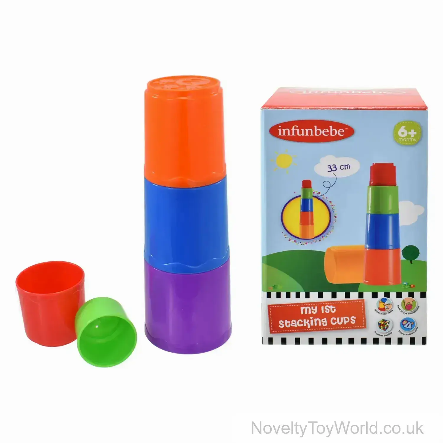 Baby's First Stacking Cups - Coordination Toy (6 months+)