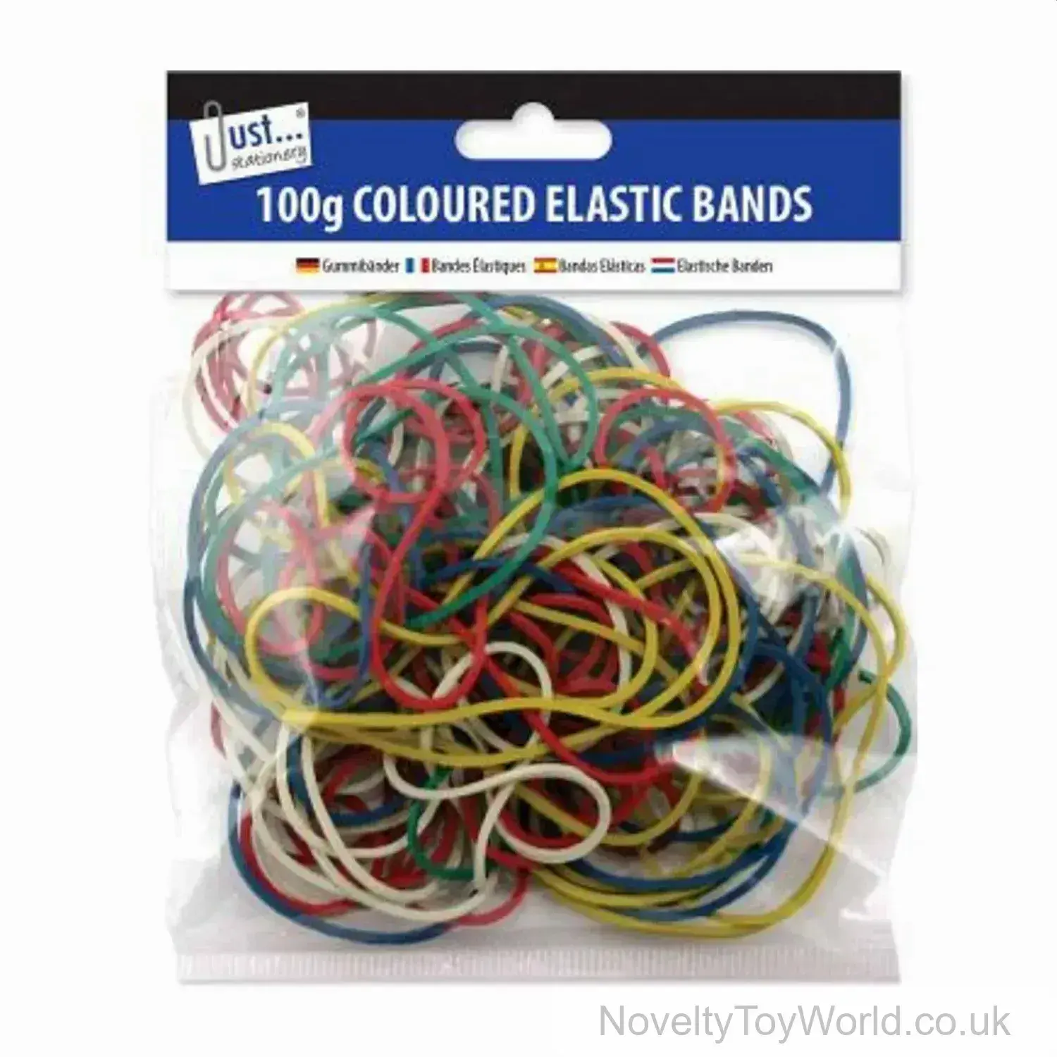 Bag Of Colourful Elastic Bands - 100 Grams
