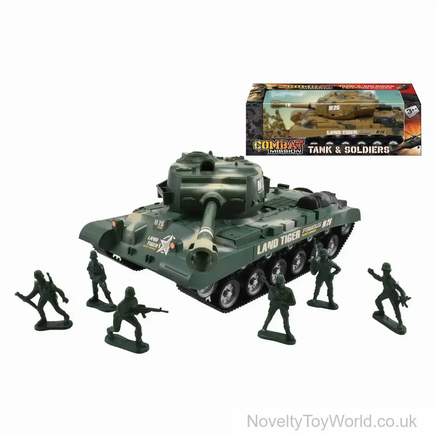 Battle Tank Set Boxed - Army Tank & Soldiers Set