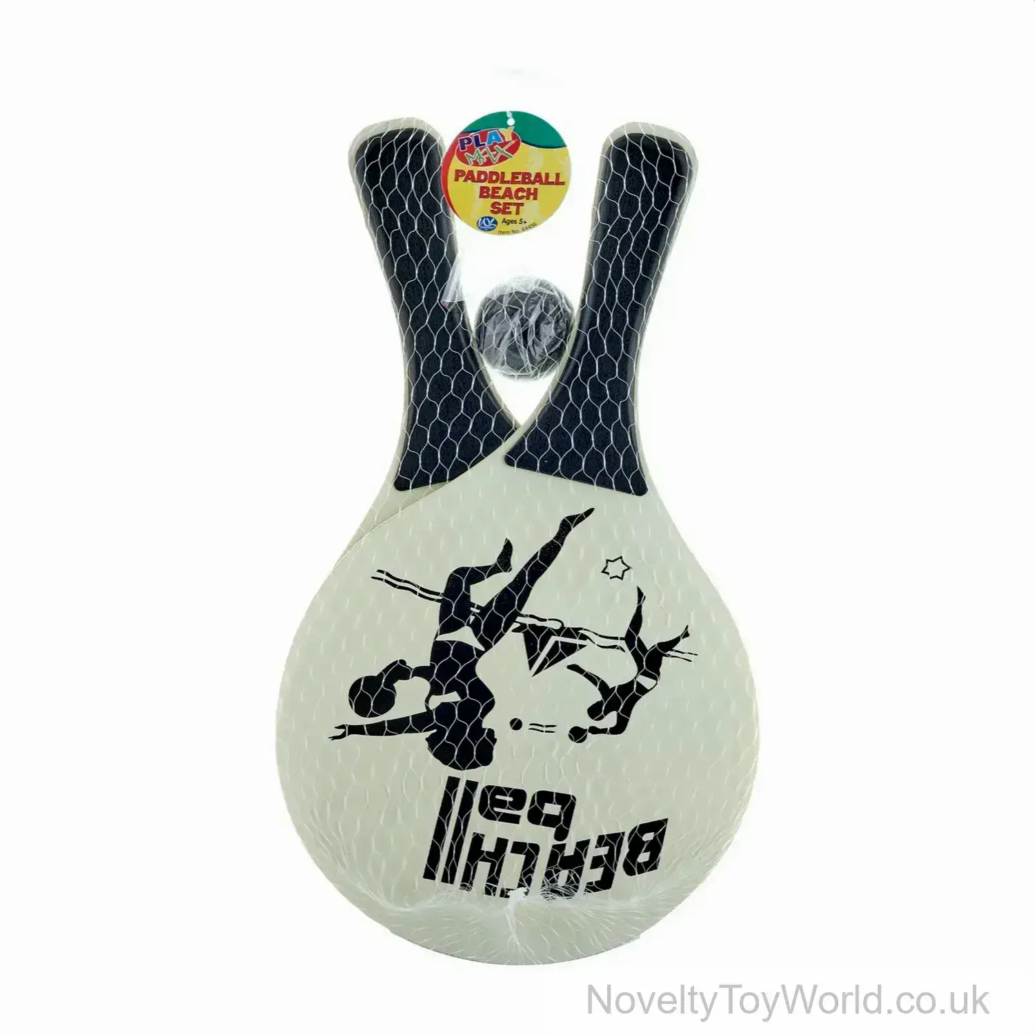 Beach Paddle Bats & Ball Set - Wooden (36cm)