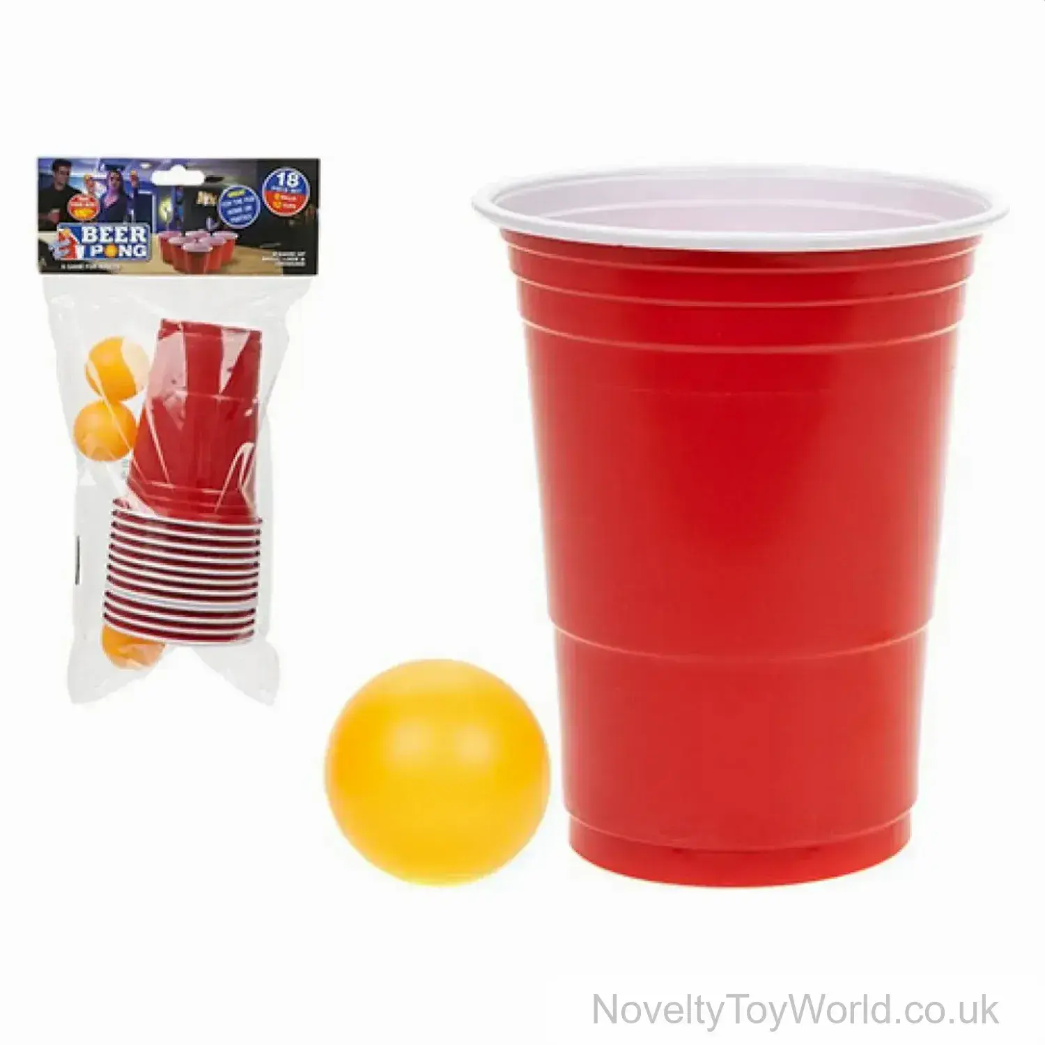 Beer Pong Set with 12 Cups and 6 Balls