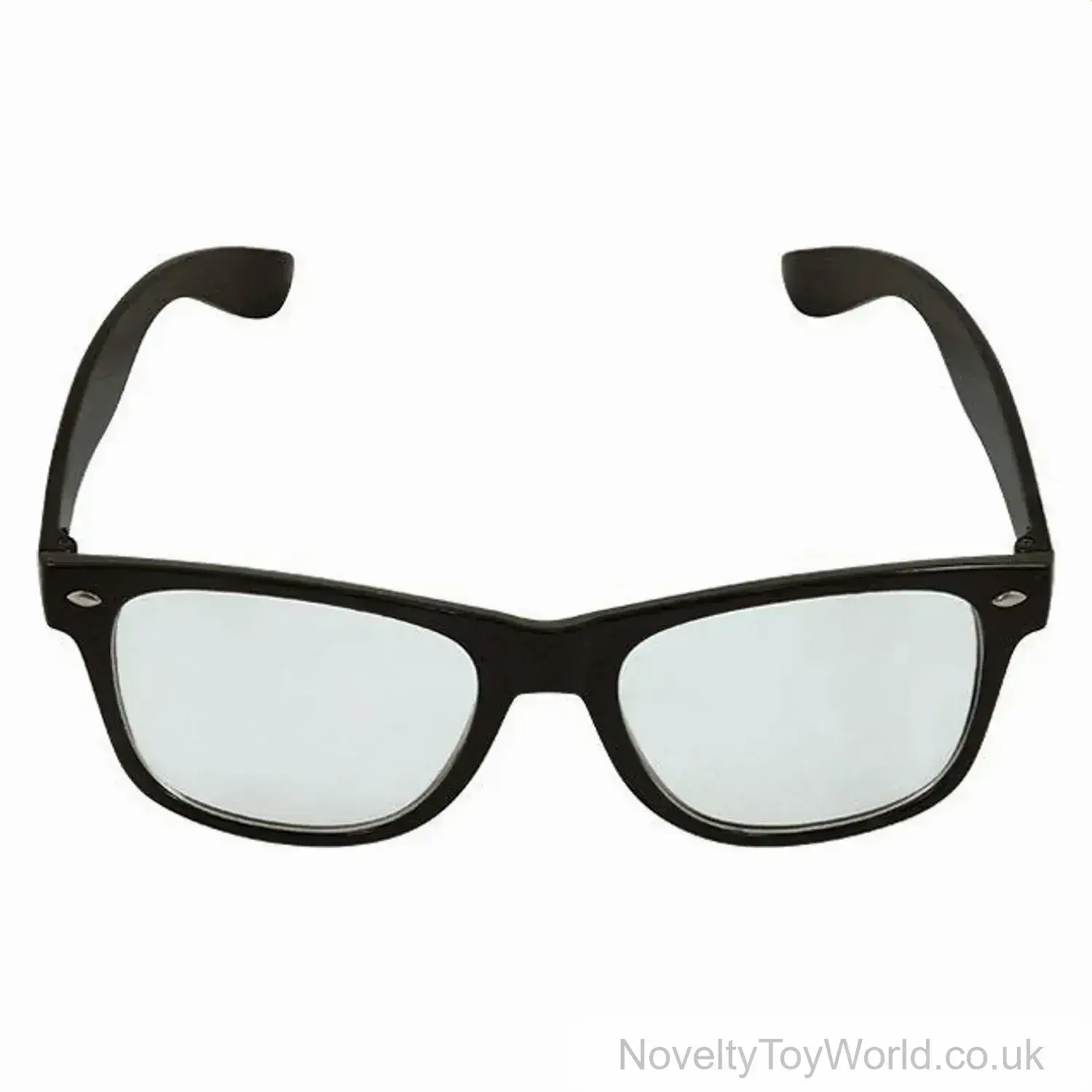 Black Frame Glasses with Clear Lens