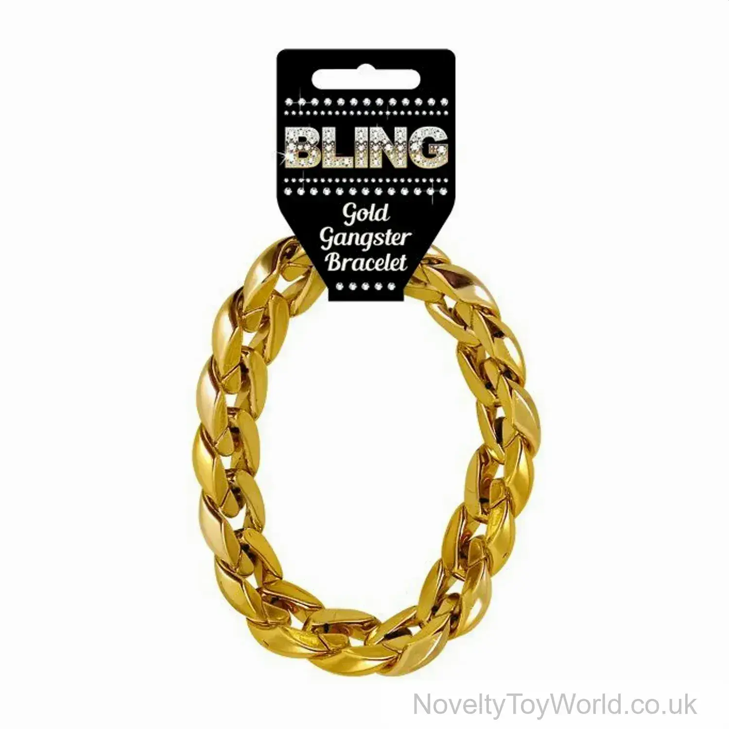Bling Bling Gangster Bracelet In Gold - 31cm