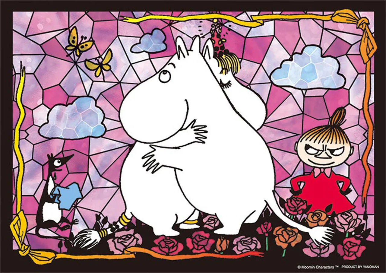 Yanoman Prism Art Jigsaw Puzzle 61-36 Moomin Love (108 Pieces)