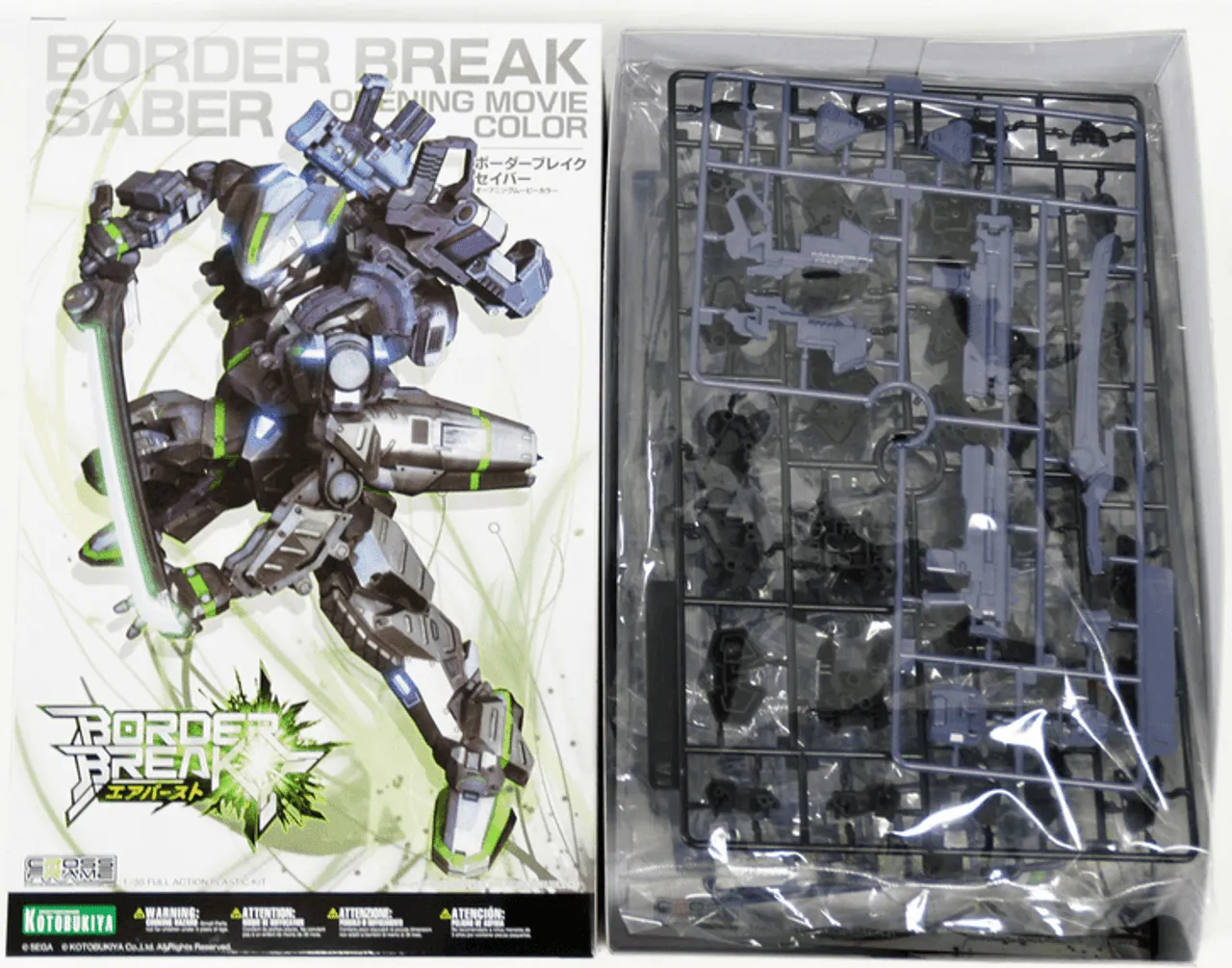 Kotobukiya 103591 Border Break FAA09 SABER Opening Movie Color 1/35 Scale Kit