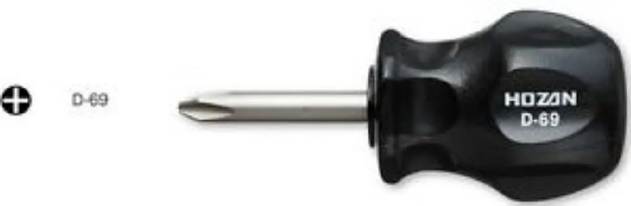 Hozan D-069 (D-69) STUBBY SCREWDRIVER