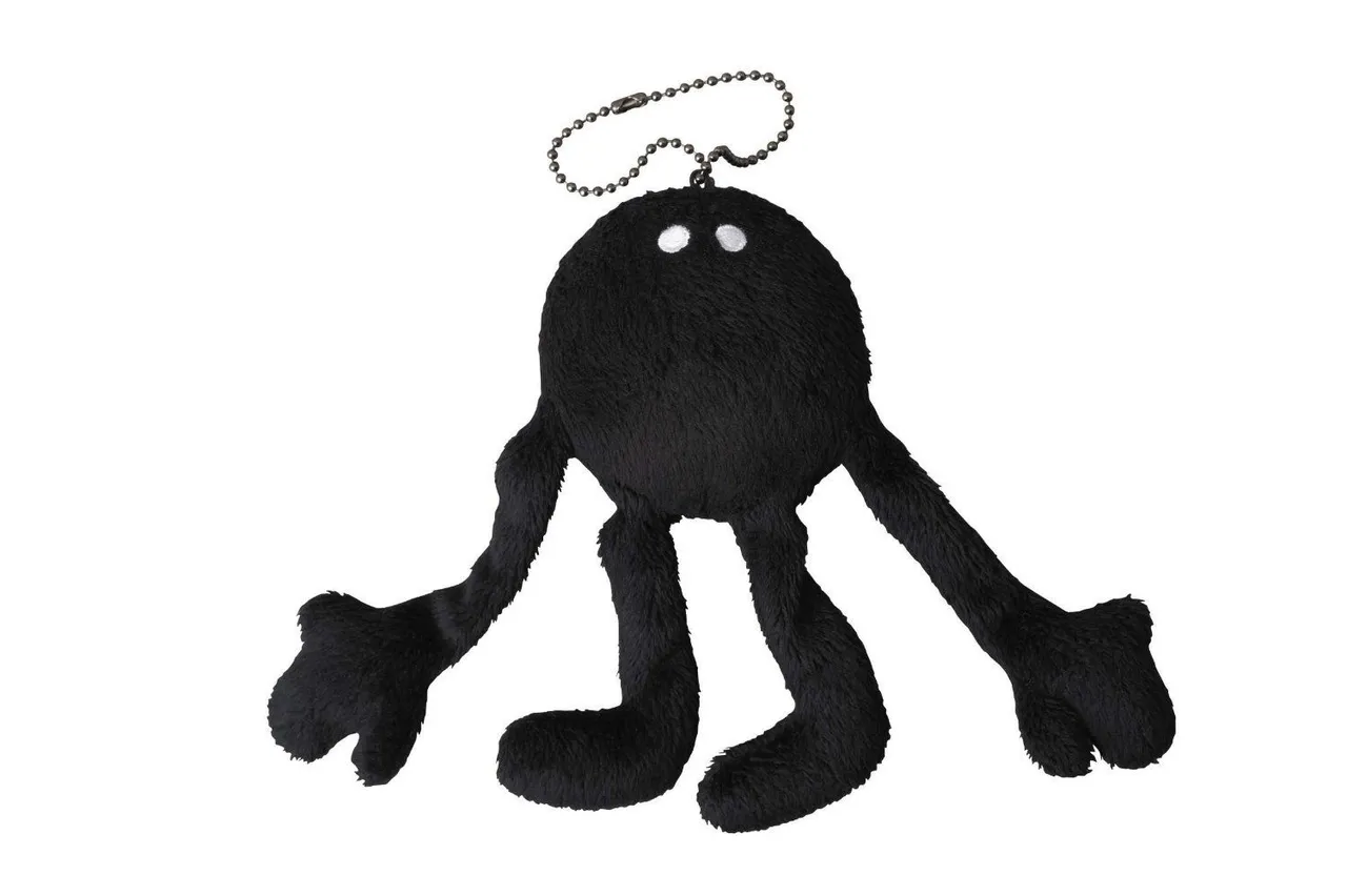 Medicom MLE Genevieve Gauckler Big Black Plush Doll Chain 4530956307534