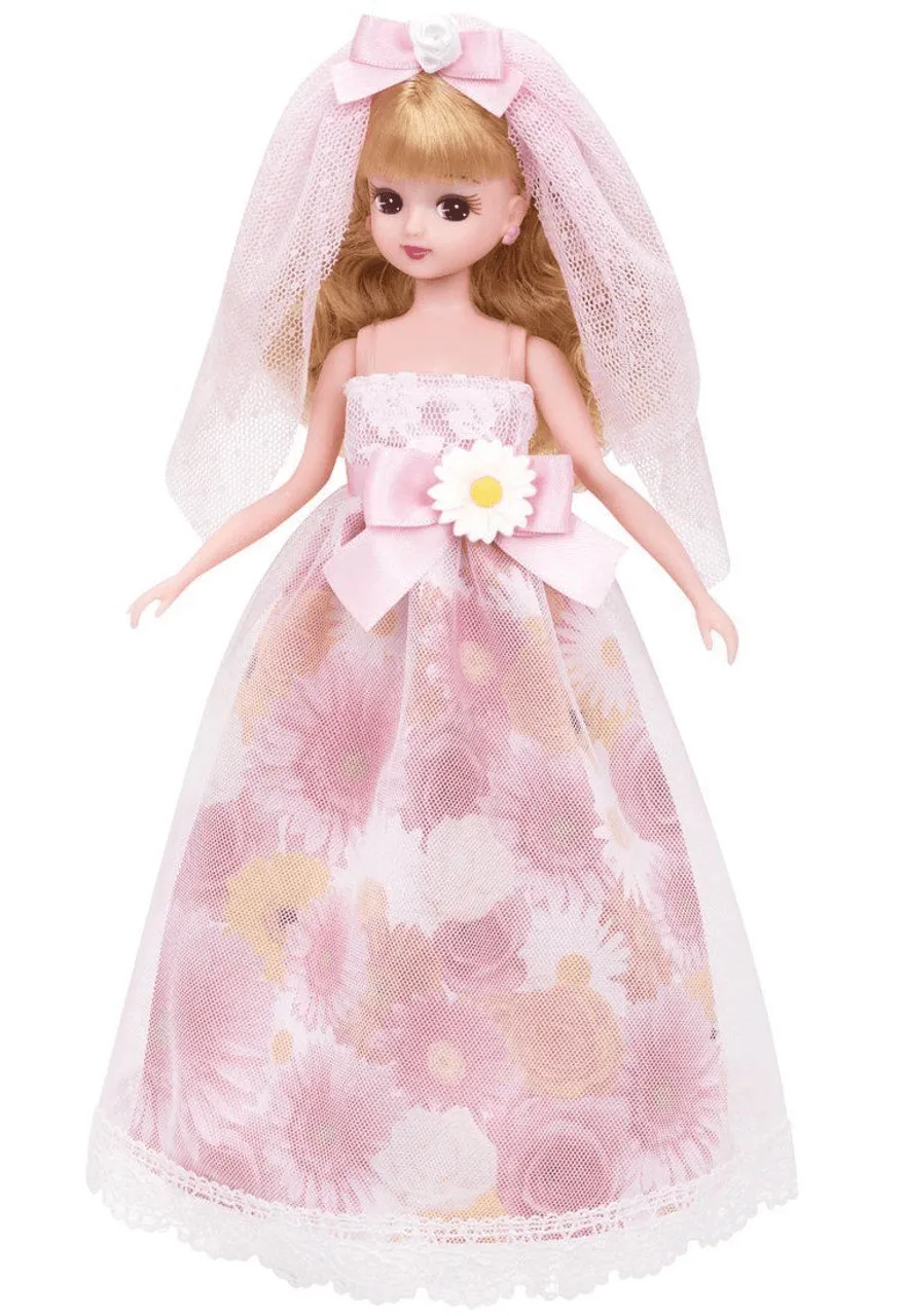 Takara Tomy Licca Doll Flower Wedding Dress Set doll not included (842033)