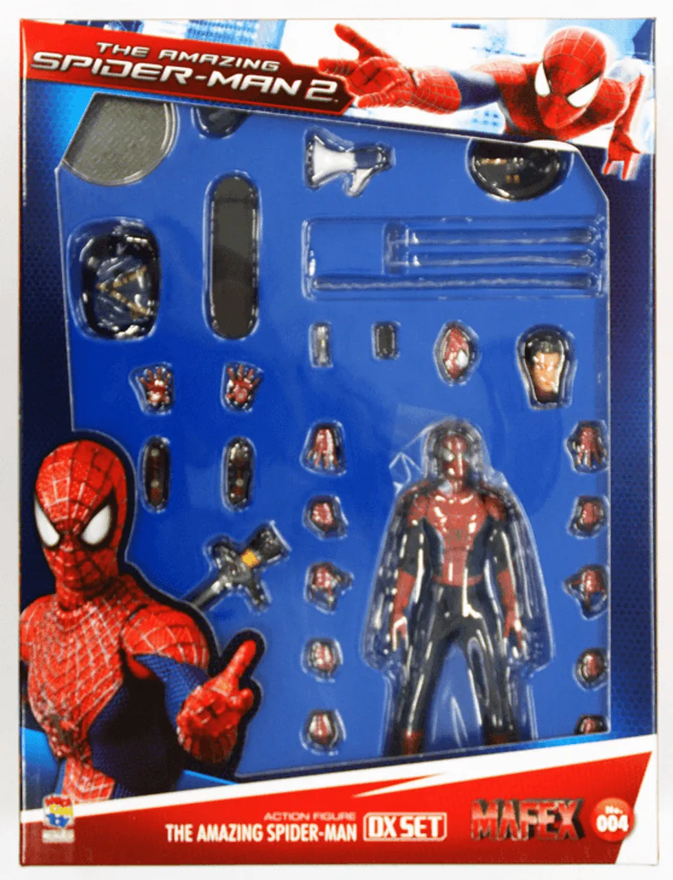 Medicom MAFEX 004 Spider-man The Amazing Spiderman 2 DX Set Figure 4530956470047
