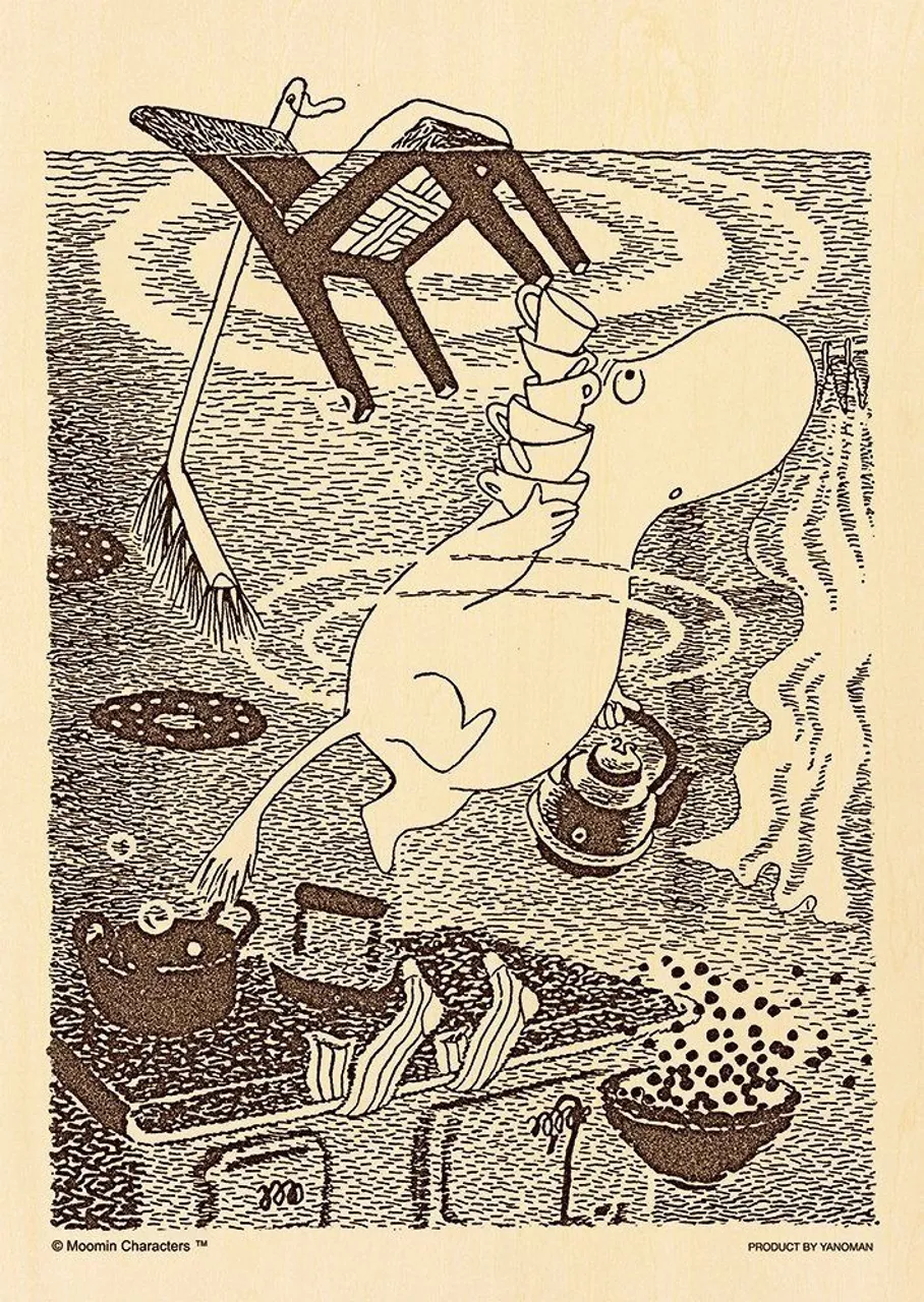 Yanoman Wooden Jigsaw Puzzle 33-17 Moomin Kitchen (300 Small Pieces)