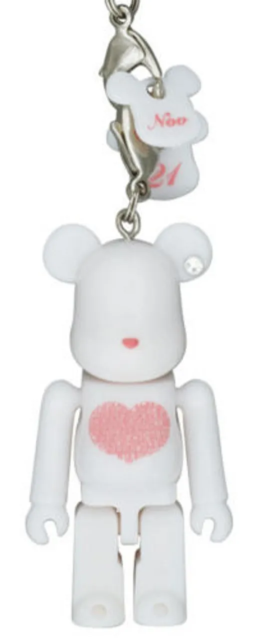 Medicom Happy BE@RBRICK INTERNATIONAL LOVE HEART White 4530956309125
