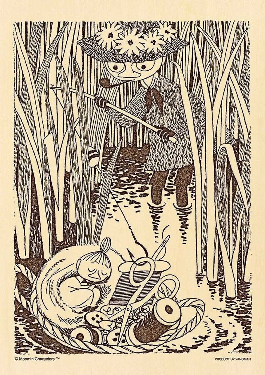 Yanoman Wooden Jigsaw Puzzle 33-18 Moomin Snufkin & Little My (300 Small Pieces)