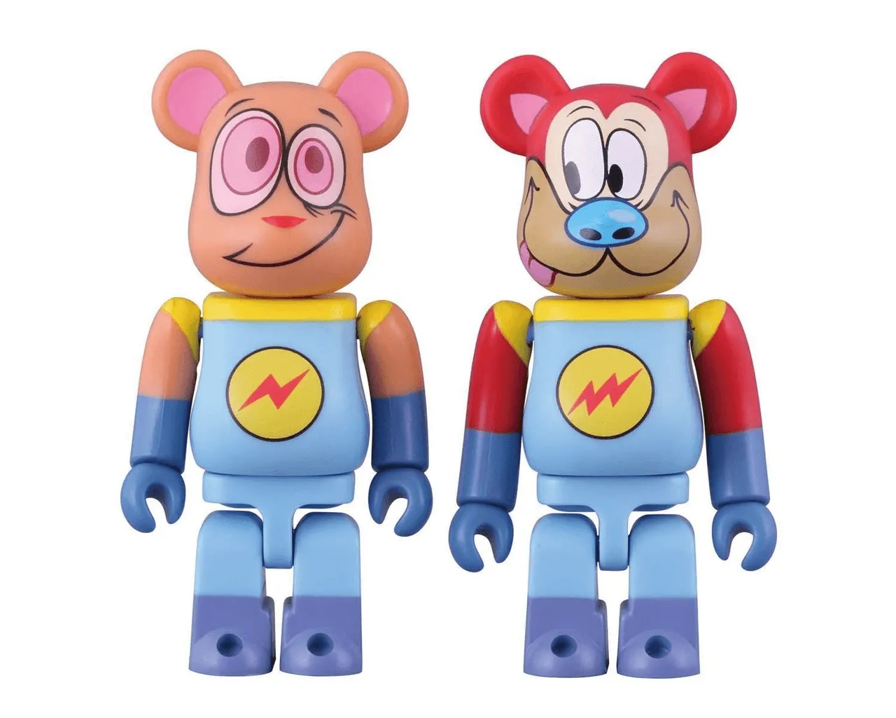 Medicom BE@RBRICK Ren and Stimpy Space Madness Astronaut. 2 PACK 4530956302430