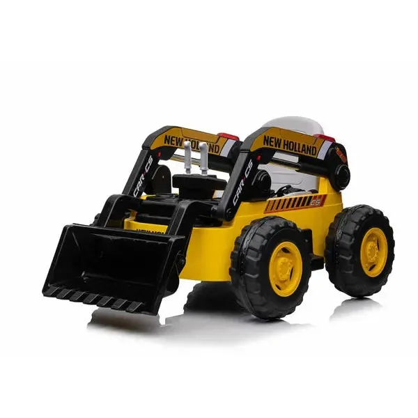 New Holland Electric Kids Bulldozer 4WD Ride On