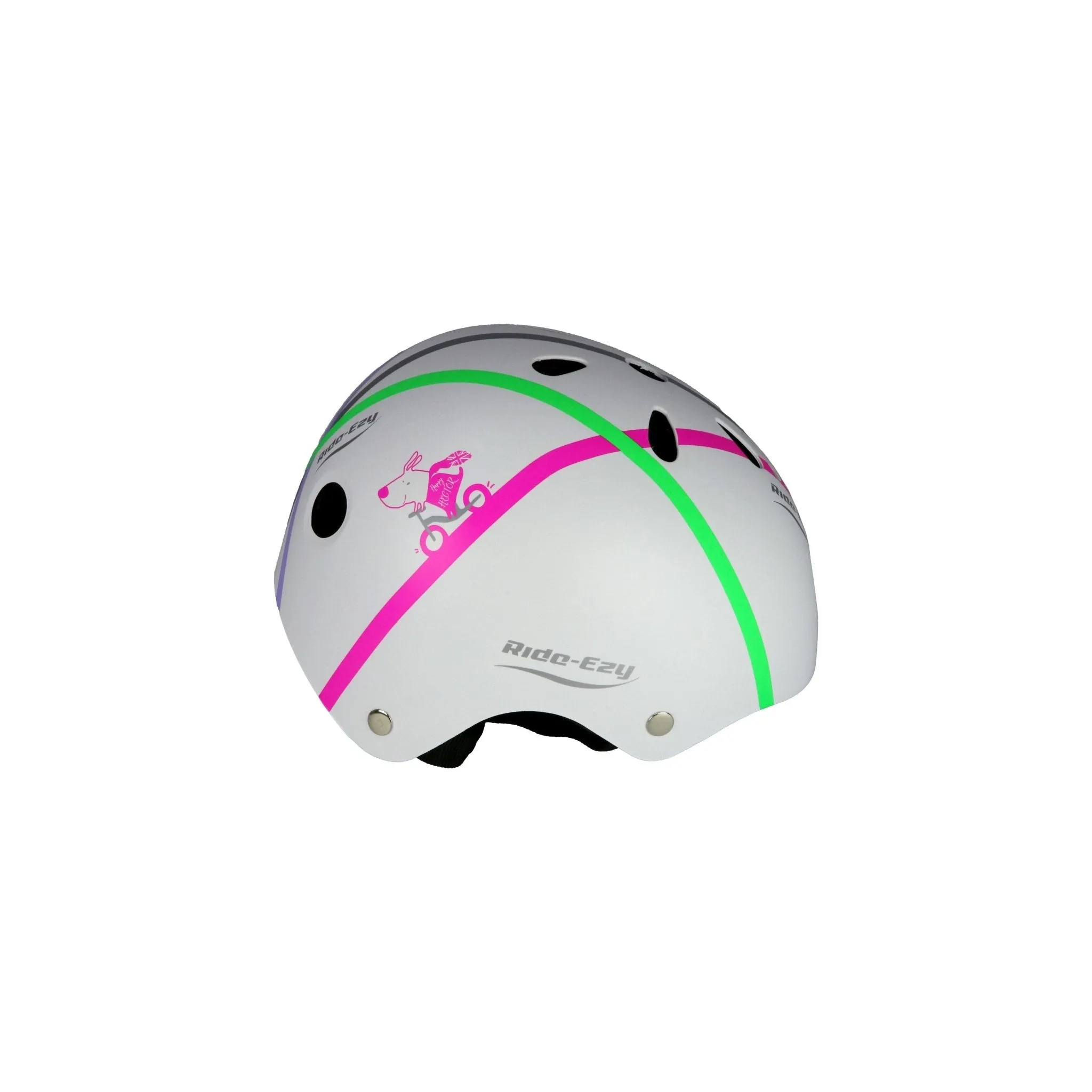 Ride-Ezy Hector 48-53cms White Kids Helmet