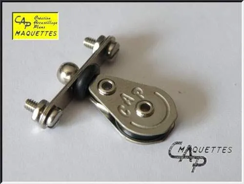 Ballraced Vertical Turning Block on Side Track 10mm - Nylon Series