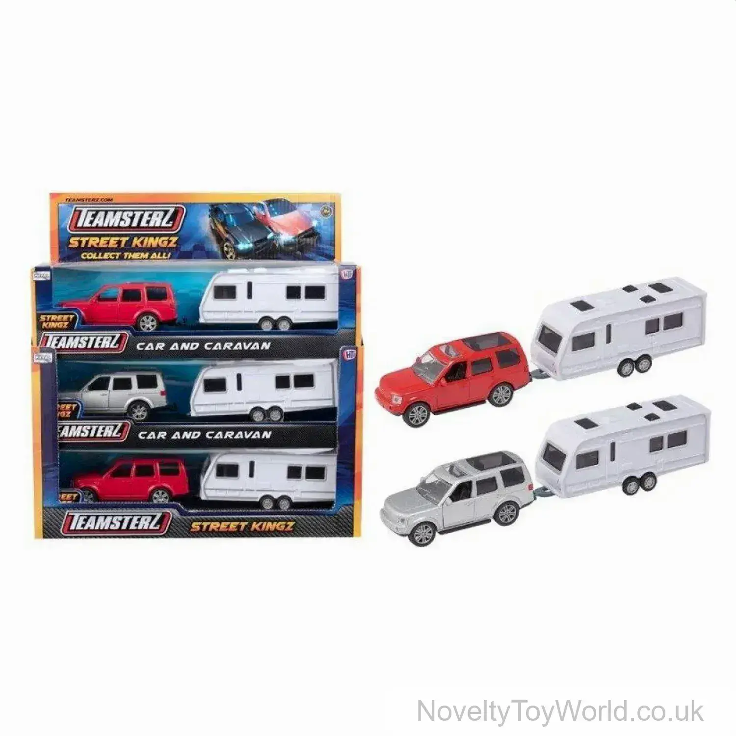 Caravan & Diecast Car Teamsterz Set - Pocket Money Toys