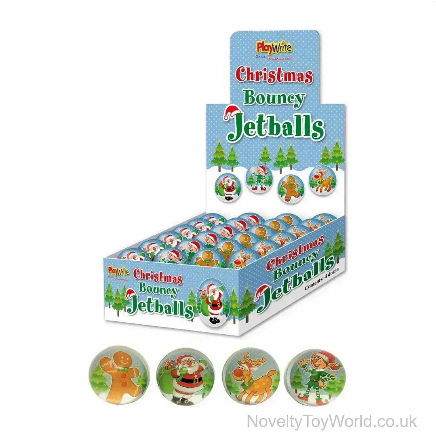 Christmas Bouncy Ball Mix (3.5cm)