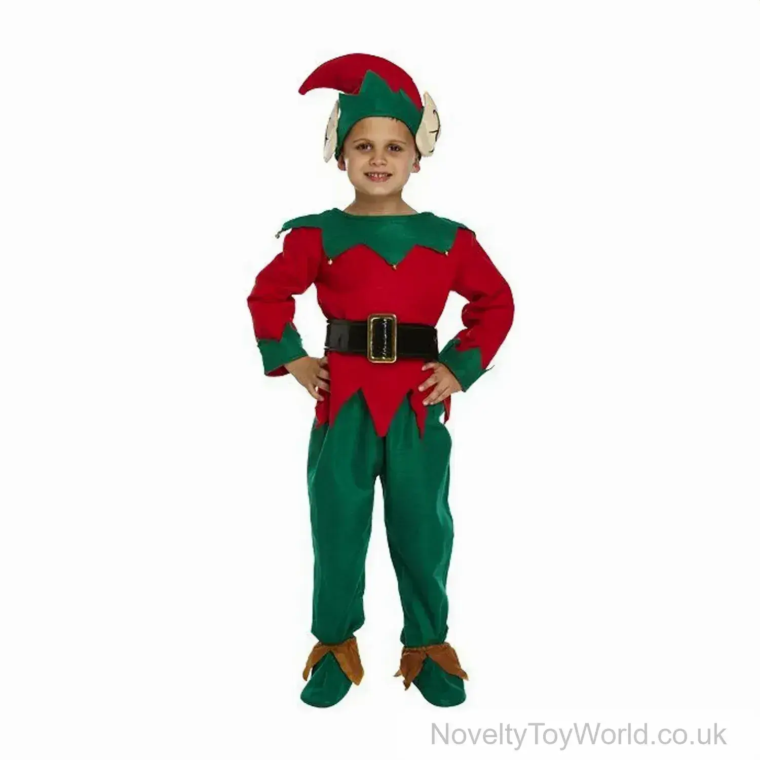 Christmas Elf Fancy Dress Party Costume - Child (7-9 Years)