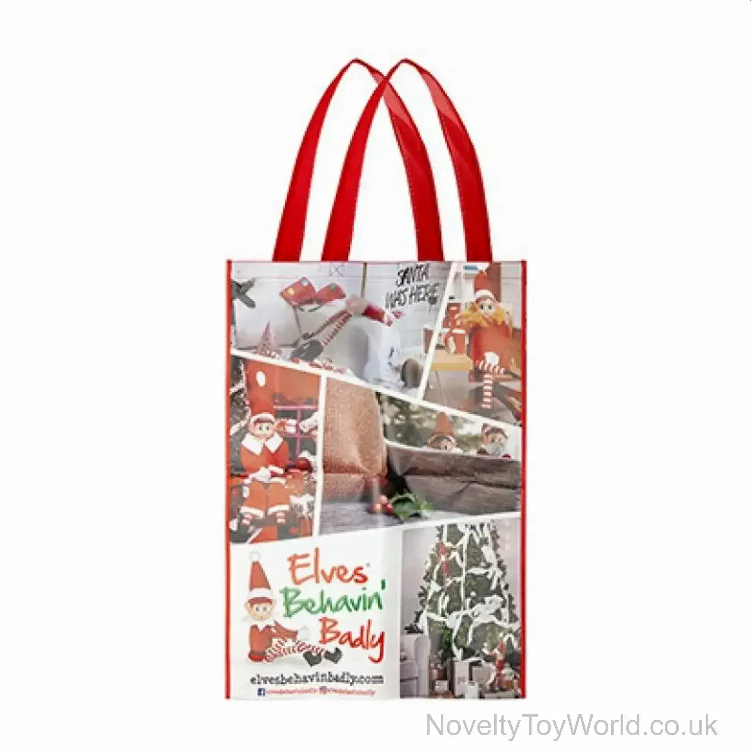Christmas Elves Jumbo Shopping Carry Bag (67cm x 48cm)