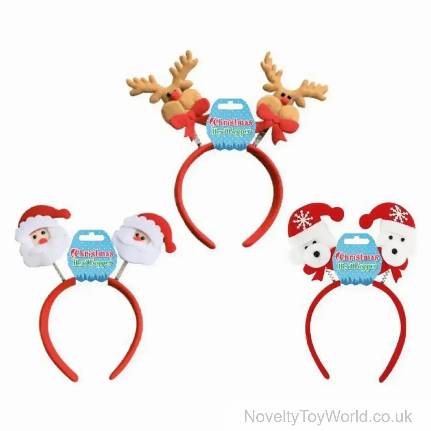 Christmas Headband Bopper - 3 Assorted