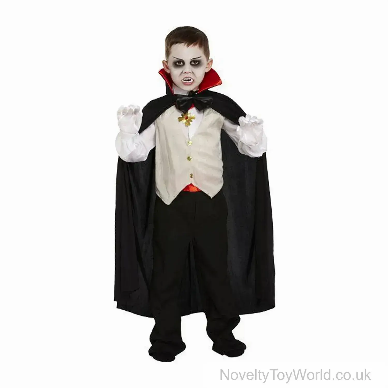 Classic Vampire Small Fancy Dress Costume for Children (4-6 Years)