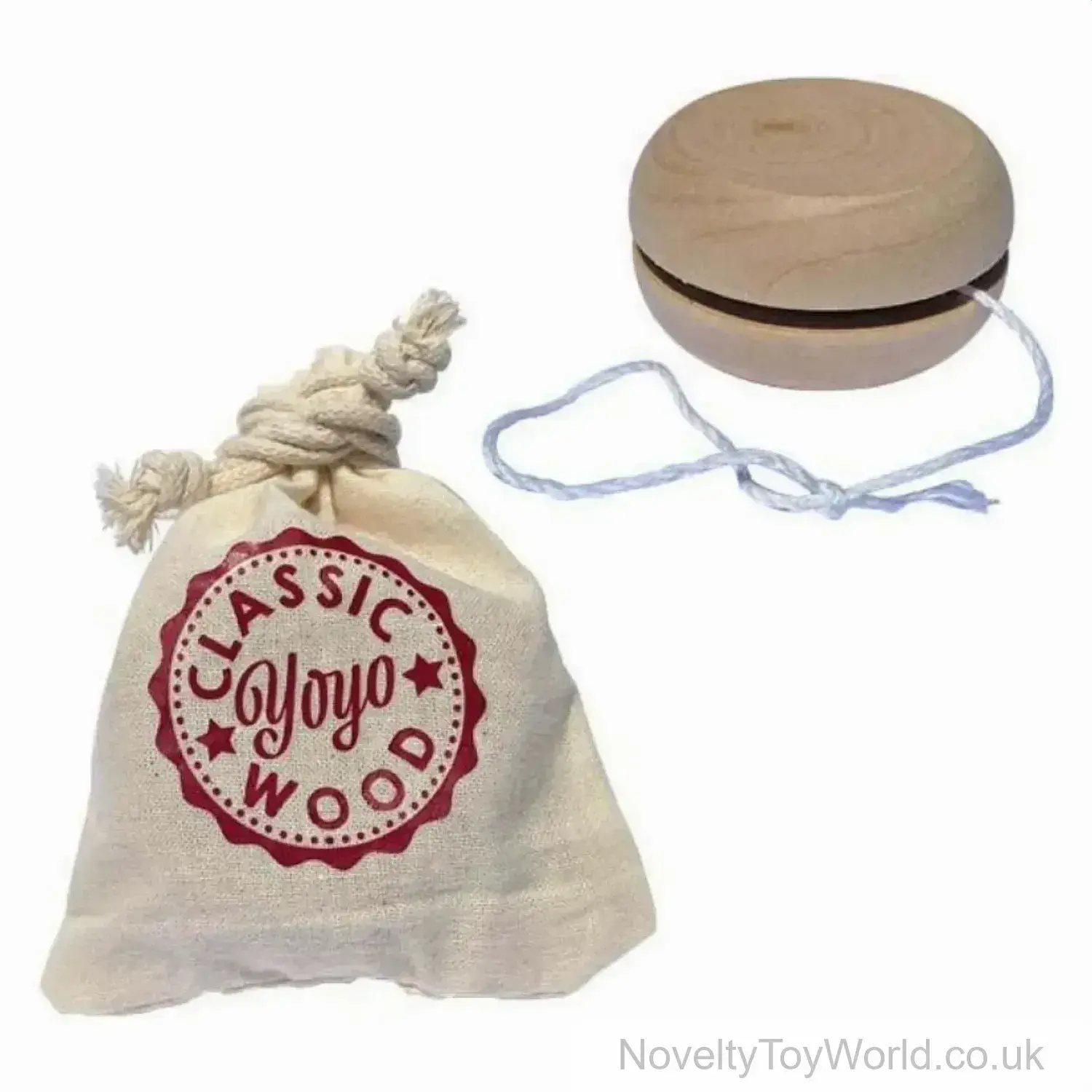 Classic Wooden Yoyo In Cotton Bag - 5.5cm