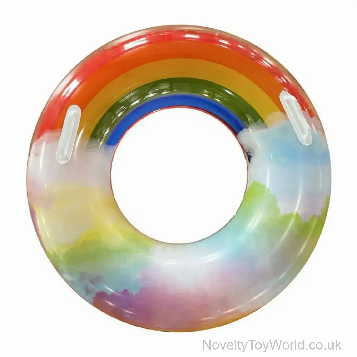 Cloud Design Rainbow Swim Ring (91cm)