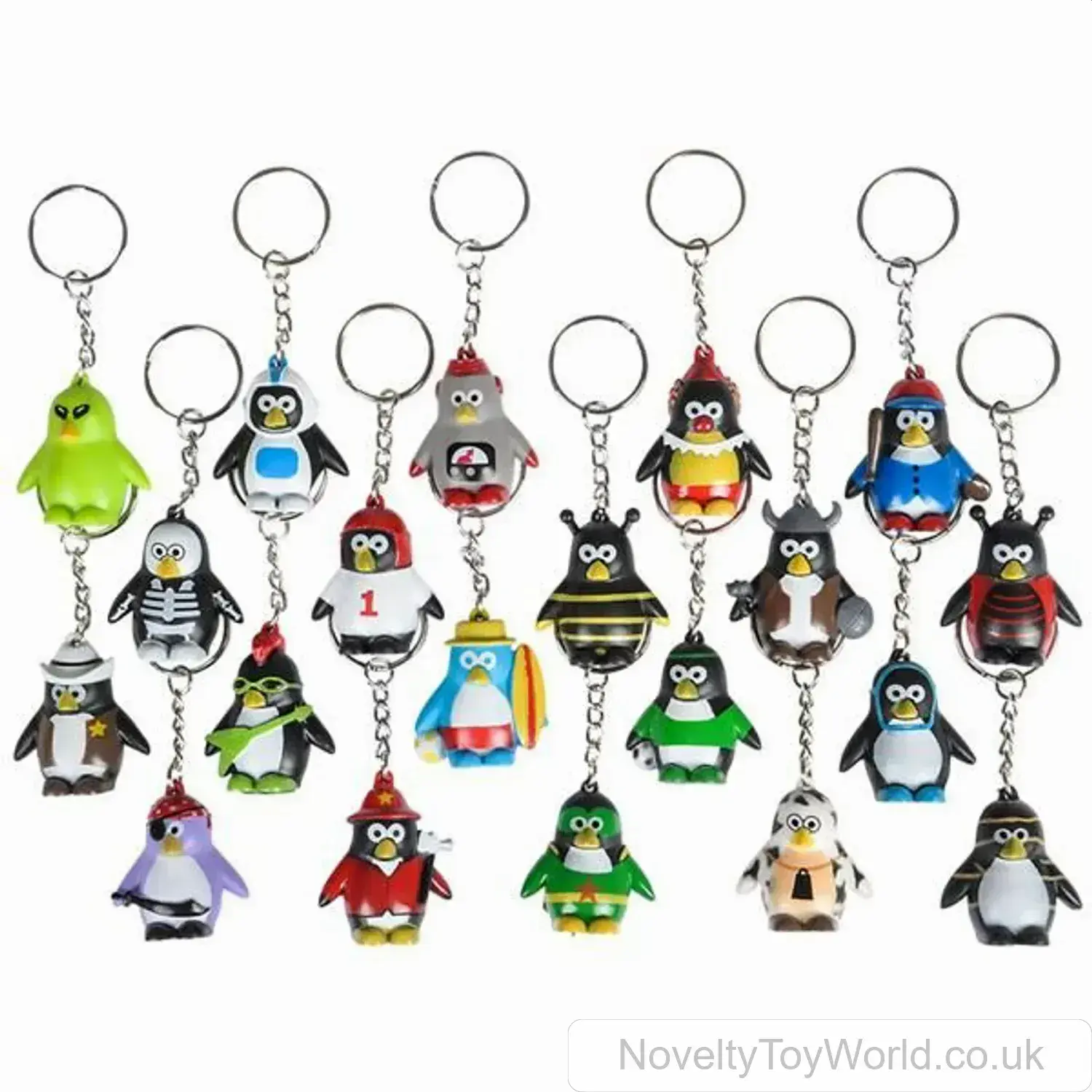 Collectable Penguin Novelty Keyrings (3.5cm)