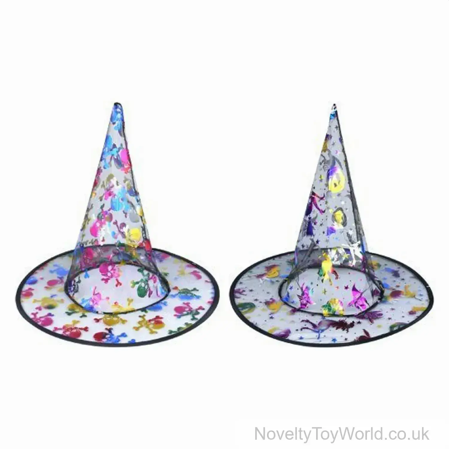 Colourful Fancy Dress Witches Hat - Child Size