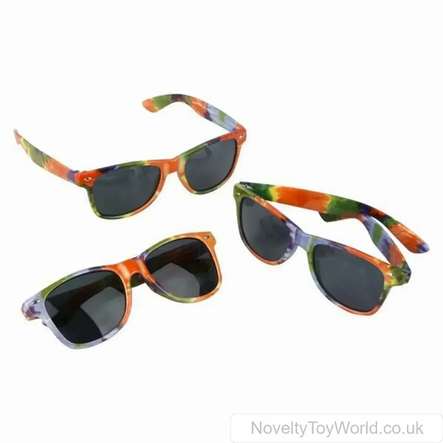 Cool Tie Dye Frame Party Sunglasses