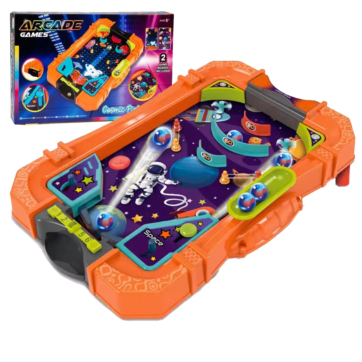 Cosmic Pinball Tabletop Game Arcade Style